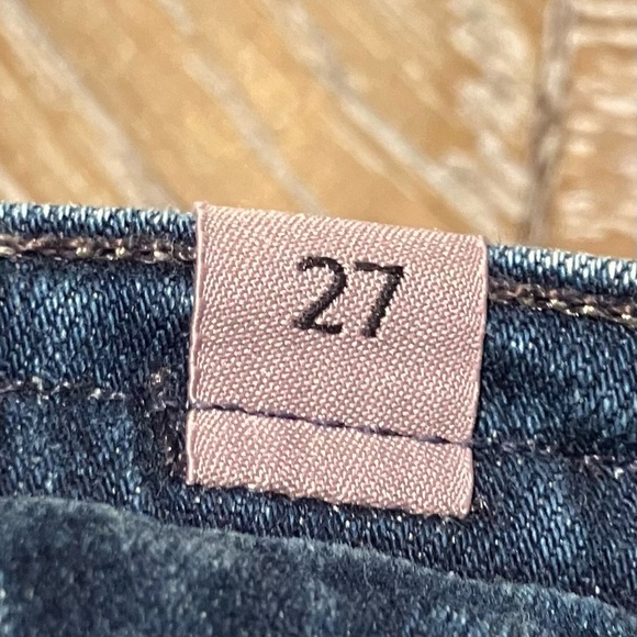 Women’s Citizens of Humanity Rocket Cropped Skinny Rough Bottom Denim Jeans (27) - Picture 4 of 6